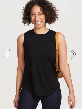 Woolx Bella Tunic Top Black. Size Large